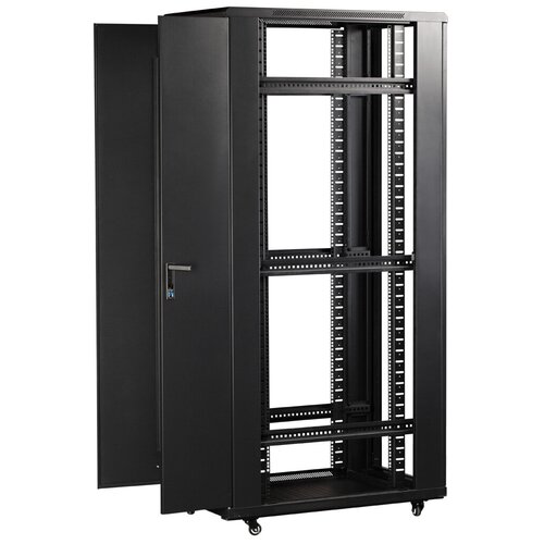 Шкаф TWT TWT-CBB-42U-6x10-G1 черный серверная стойка twt twt rack2 42u 6x10