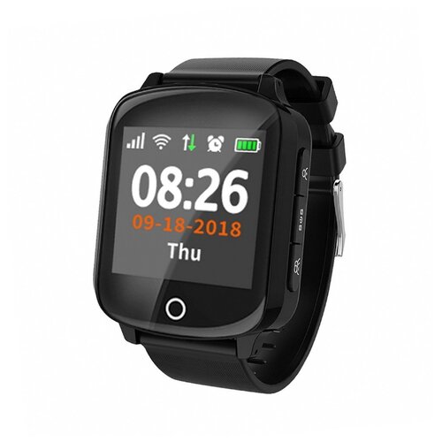 Умные часы Smart GPS Watch D200 для пожилых людей черные 569000₽