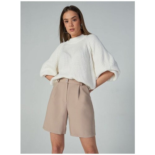 фото Шорты бермуды со шлевками "берта" темно-синие viaville