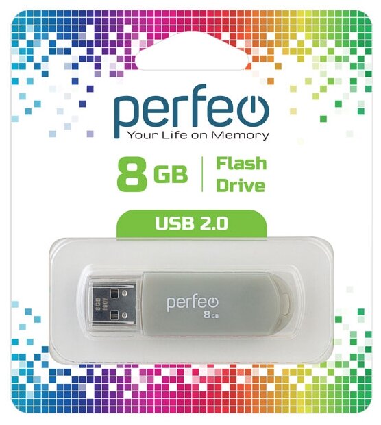 USB  Perfeo USB 8GB C03 Grey