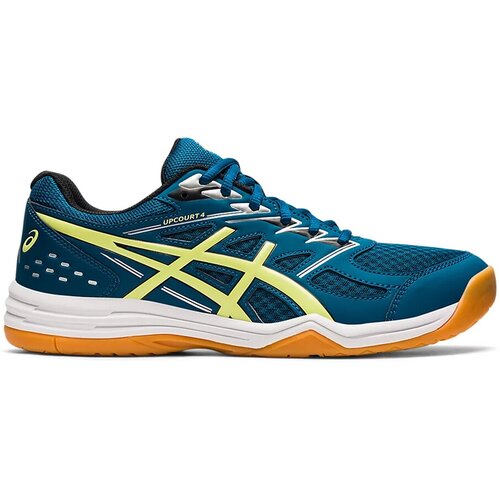 Кроссовки ASICS UPCOURT 4, размер 9.5US (43.5EU), бирюзовый, желтый