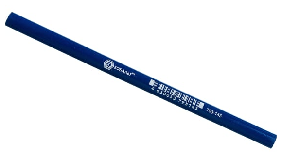 Строительный карандаш кобальт 180/10 мм, 1 шт 793-145