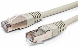 Патч-корд 5e кат. 2м Filum FL-F5-2M, кабель для интернета, 26AWG(7x0.16 мм), омедненный алюминий (CCA), серый