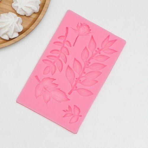 Силиконовый молд «Веточки», 19×12×1 см, цвет микс