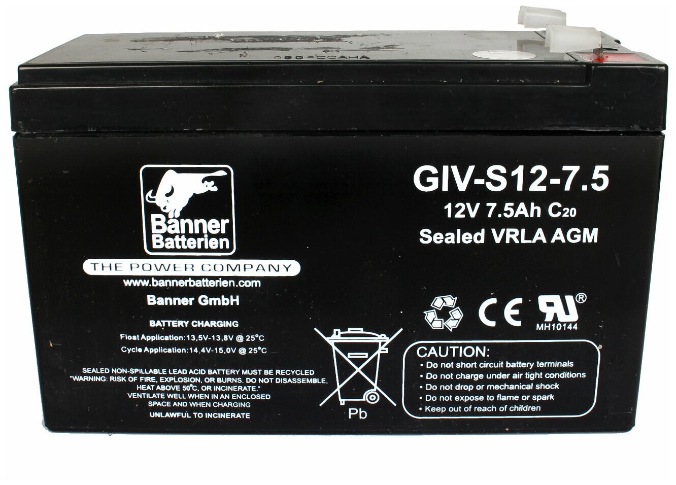 Аккумуляторная батарея BANNER GiV-S 12- 7,5 Австрия 151x65x99