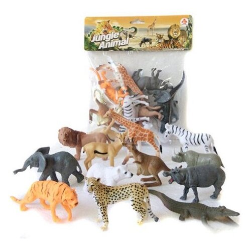 фото Набор диких животных "jungle animal", 12 штук shantou gepai