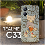 Защитный противоударный матовый чехол для Realme C33 (Рилми/Реалми Ц33) - изображение