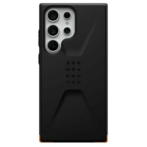 Чехол Urban Armor Gear (UAG) Civilian Series для Samsung Galaxy S23 Ultra, цвет Черный (Black)