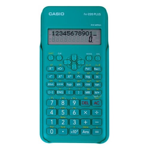 Калькулятор инженерный CASIO FX-220PLUS-2-S (155х78 мм), 181 функция, питание от батареи, сертифицирован для ЕГЭ, FX-220PLUS-2-S- калькулятор casio hl 815l bk s gp