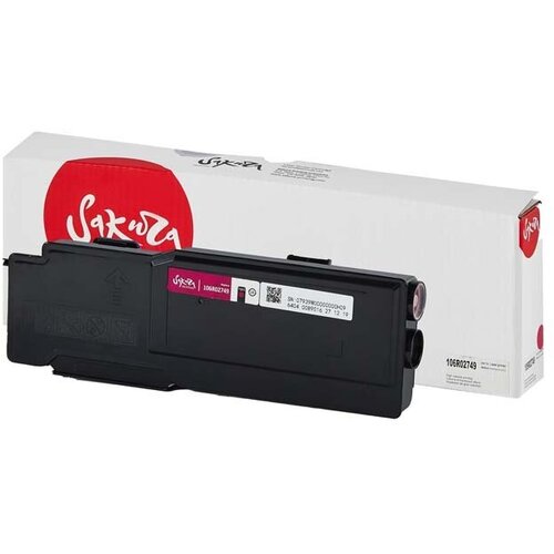 Картридж 106R02749 для Xerox WorkCentre 6655 Sakura пурпурный картридж sakura 106r02750 для xerox workcentre 6655 6655dn 11000 стр желтый