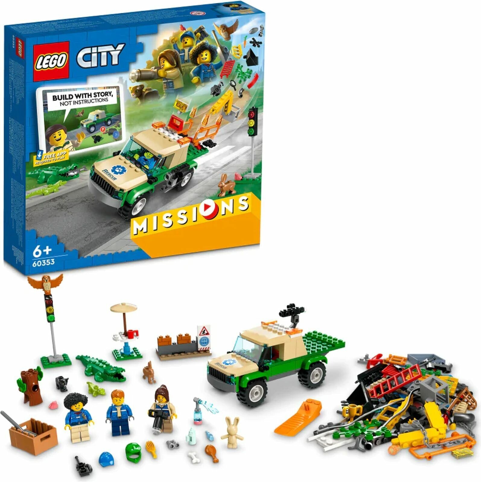 Конструктор Lego City Missions Wild Animal Rescue Missions [60353] - фото №6