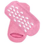 BRADEX Маска-носочки увлажняющие гелевые 1 пара, розовые - изображение