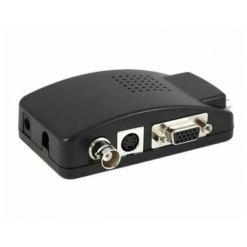 Конвертер BNC + S-video на VGA преобразователь видеосигнала / Converter BNC to VGA VIDEO mini hd 2av vga video converter convertor box av rca cvbs to vga video converter conversor with 3 5mm audio to pc hdtv converter