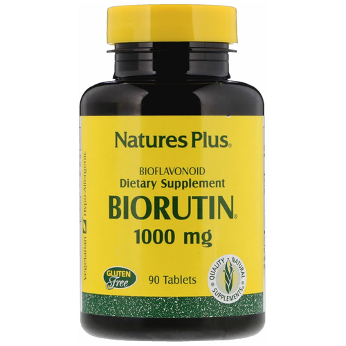 Таблетки Nature's Plus Biorutin, 160 г, 1000 мг, 90 шт.