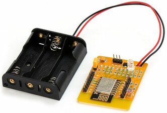 Плата разработки ESP8266E / WiFi модуль ESP-12E отладочная плата с держателем 3хАА (Н)