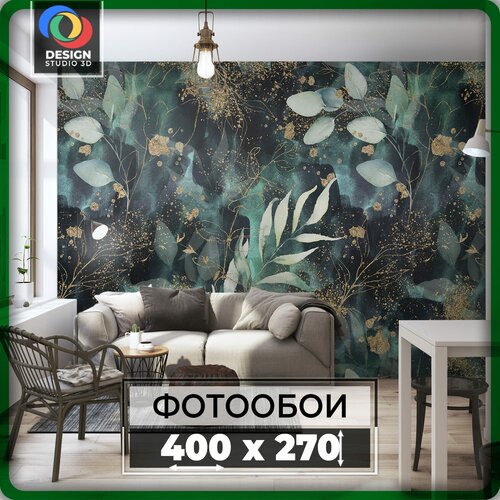 Фотообои Design Studio 3D листья пальмы 400х270