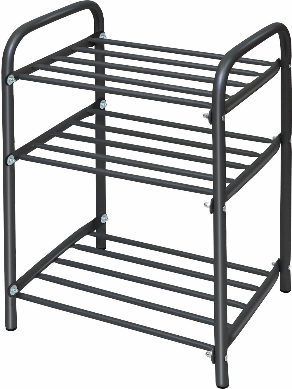 Этажерка для обуви НИКА ЭТК-1 черный 3 полки