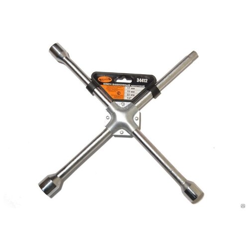 фото Ключ балонный крест 17,19,22мм.,1/2" усиленный автоdело