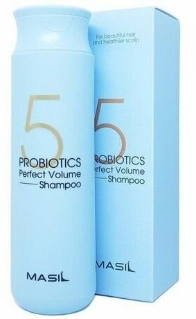 Шампунь MASIL 5 PROBIOTICS PERFECT VOLUME SHAMPOO для увеличения объема волос с пробиотиками 300мл 8809744060415