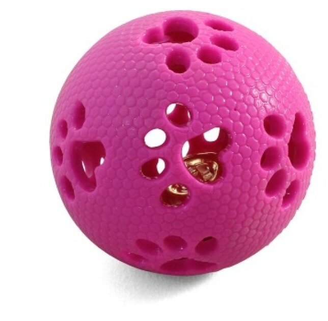 Мячик для собак Triol из термопластичной резины 12191016, розовый