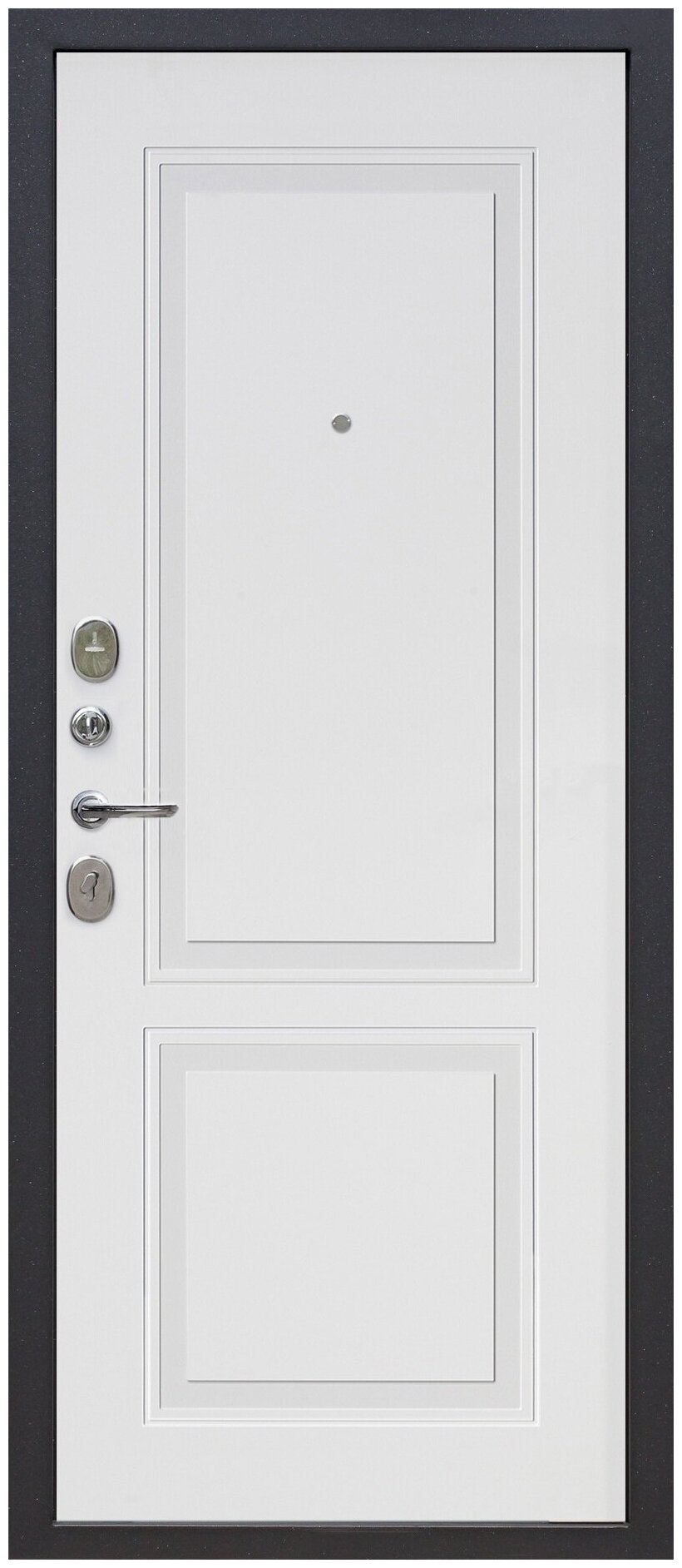 Дверь Гарда 2МДФ Велюр белый софт 86L - фотография № 2