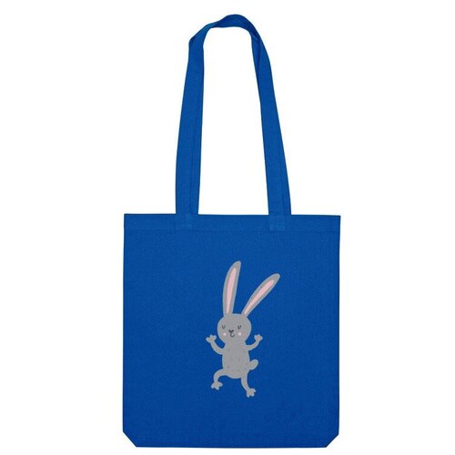 Сумка шоппер Us Basic, синий сумка веселая лиса танцует наивный стиль ярко синий