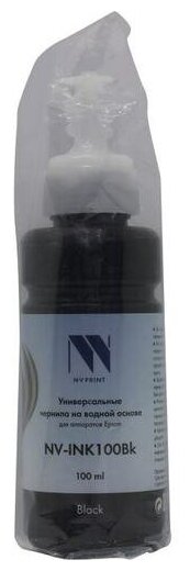 Чернила NV-Print, 100 мл, черный, совместимые, водные для Epson (NV-INK100Bk) - фото №5