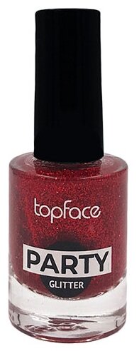 Topface Лак для ногтей Party Glitter, 9 мл, 114