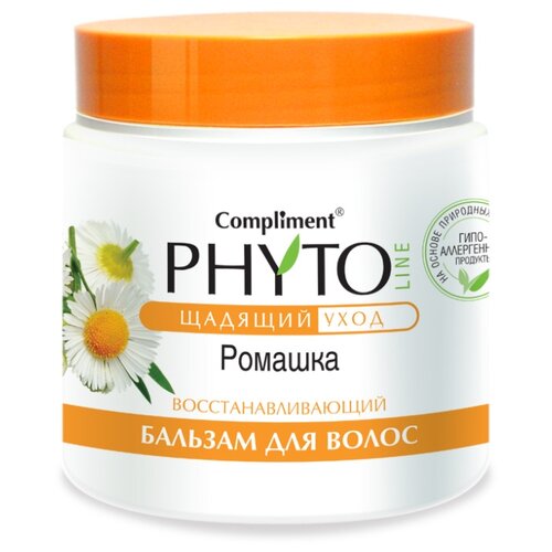 фото Compliment бальзам для волос Phyto Line Ромашка восстанавливающий, 500 мл