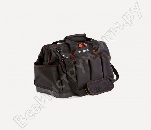 Изображение товара Сумка для инструмента с пластиковым дном с ремнем Dr.IRON 420x235x270 мм DR1025