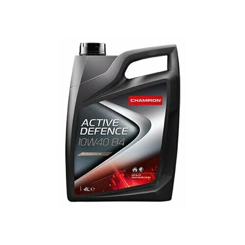 фото Полусинтетическое моторное масло champion active defence 10w40 b4, 4 л