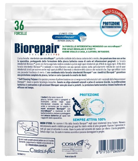 Biorepair Зубная нить с держателем Hand-Held Flosser, 36 шт (Biorepair, ) - фото №2