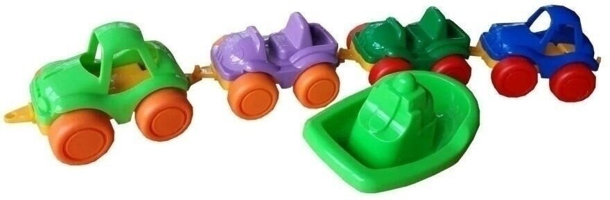 Сборная песочница с тентом и игрушками — фото 1