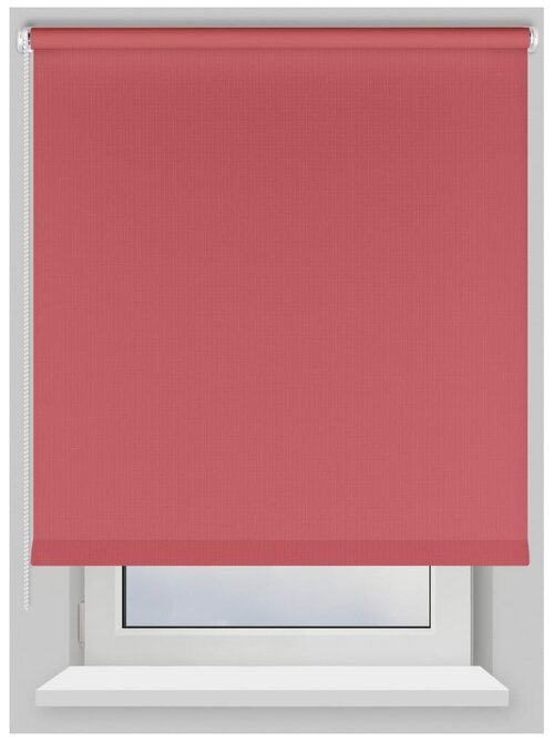 Штора рулонная Shantung, 100х160 см, цвет розовый Prakto 7113082 .