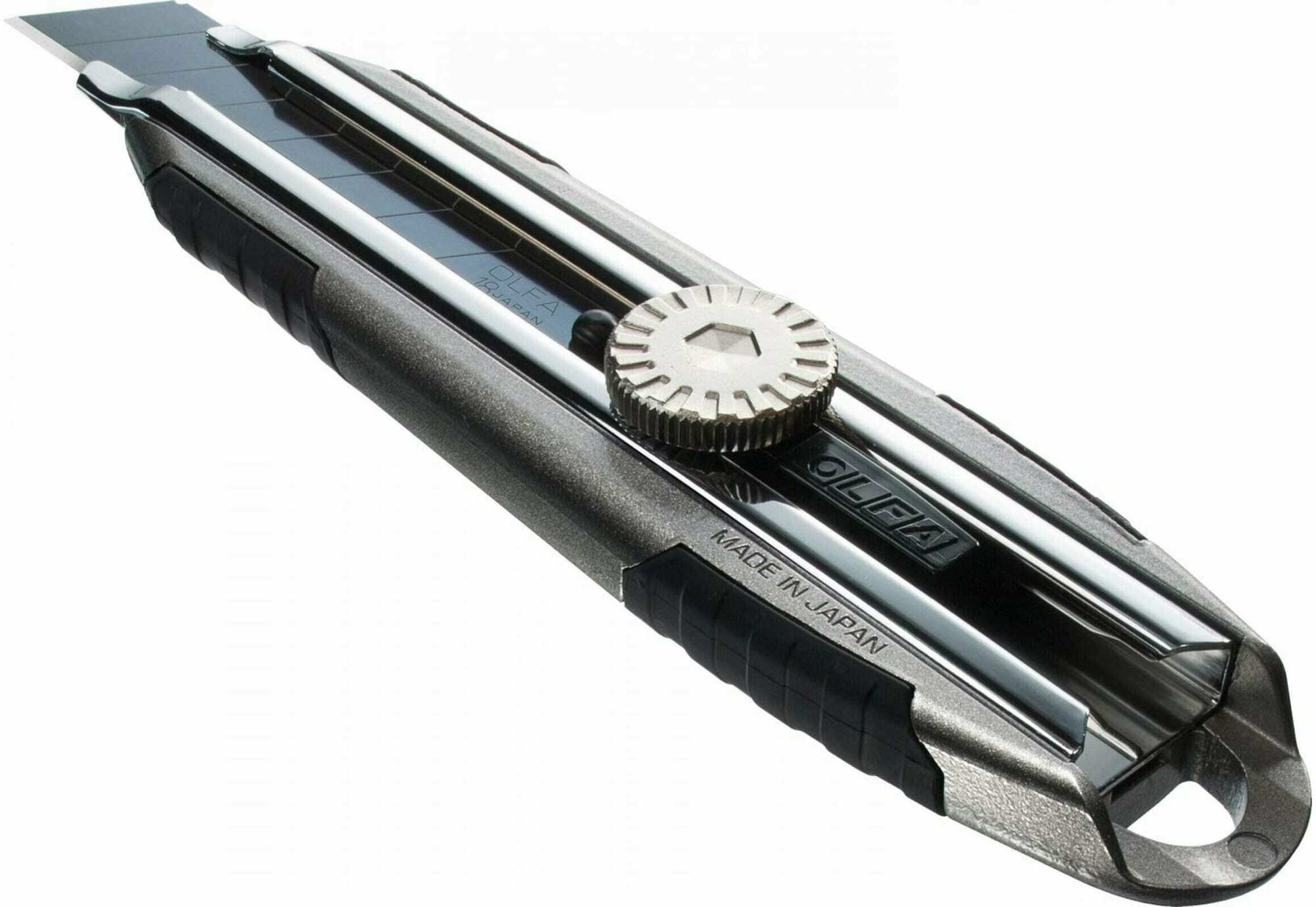Нож X-design OL-MXP-L OLFA 18 мм, сегментированное лезвие, винтовой фиксатор, цельная алюминиевая рукоятка