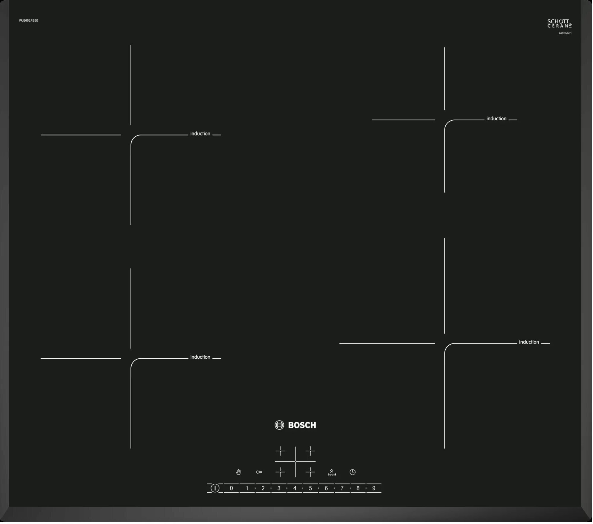Индукционная варочная поверхность Bosch PUE651FB5E