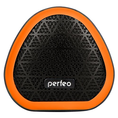 фото Perfeo bluetooth-колонка "triangle" fm, mp3 microsd, aux, tws, мощность 6вт, 800mah, черная оранжевая pf a4342