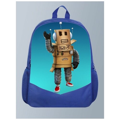 фото Голубой рюкзак с принтом игры роблокс roblox - 71 brutbag