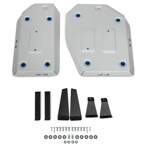 фото Защита топливного бака rival для toyota rav4 xa50 2019-н.в., штампованная, алюминий 3 мм, с крепежом, 2 части, 333.9535.1