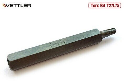 VETTLER Бита вставка TORX T27 3/8" 75мм VETTLER