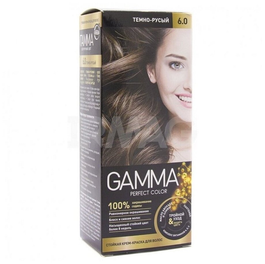 GAMMA Perfect Color краска для волос, 6.0 темно-русый