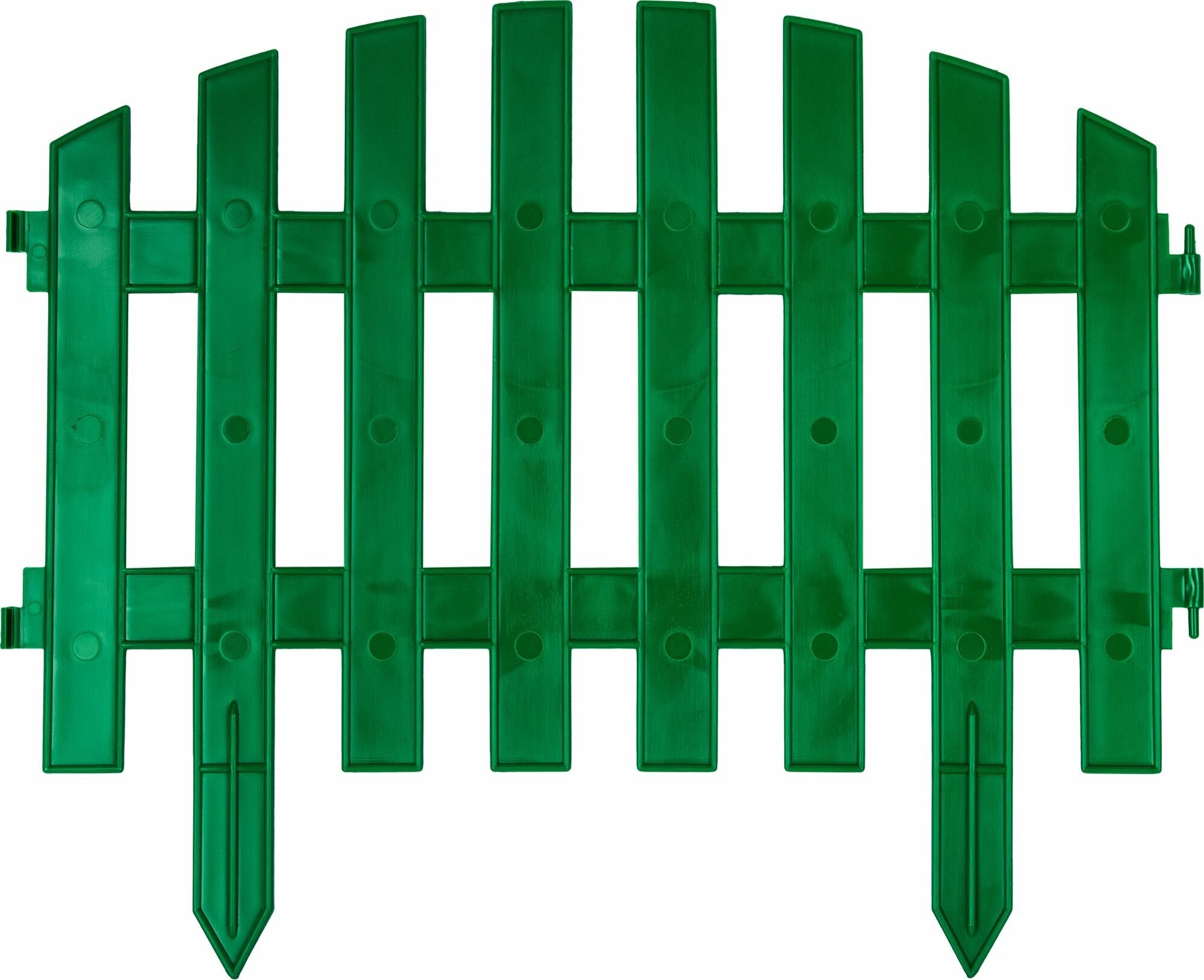 Штакетник Волна 3 м цвет зелёный