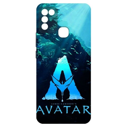 Чехол-накладка Krutoff Soft Case Аватар - Цветное лого для INFINIX Hot 11 Play черный