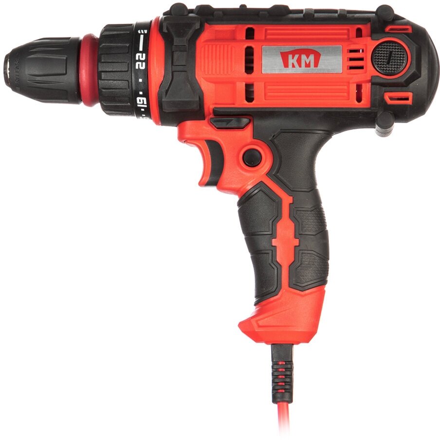 Дрель-шуруповерт безударная КМ ED-301 300 Вт