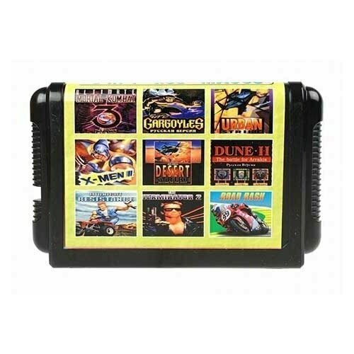 Dune, Mortal Kombat 3 Ultimate, Road Rash, Urban Strike, X-Man 2 и другие хиты на Sega (всего 9) - (без коробки) игра sega 16 bit road rash 1