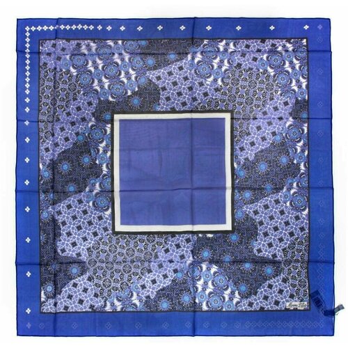 фото Большой шелковый платок в сиренево-синих тонах marina d'este 812473