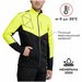 Куртка разминочная FISCHER Softshell Light мужская,GR8207-103 черный/лимон S INT