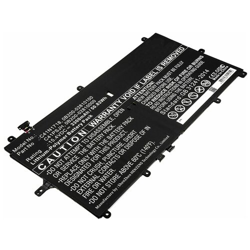 Аккумуляторная батарея Pitatel BT-1606 для ноутбуков Asus NovaGo TP370, TP370QL, (C41N1718, C41PSJH), 3300мАч