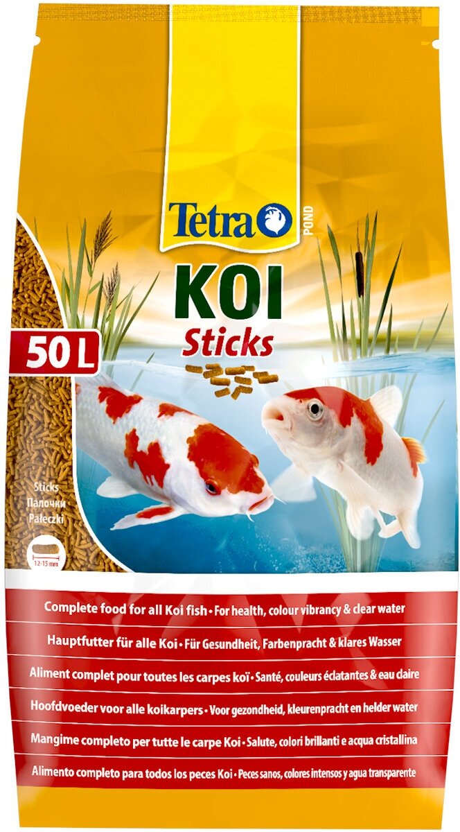 TETRA POND KOI STICKS — Тетра корм-гранулы для прудовых рыб (50 л)