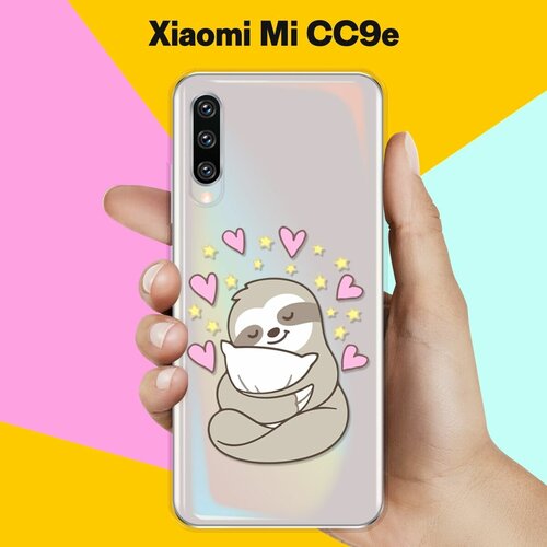 Силиконовый чехол Ленивец на Xiaomi Mi CC9e силиконовый чехол на xiaomi mi cc9e сяоми mi cc9e ночные киты